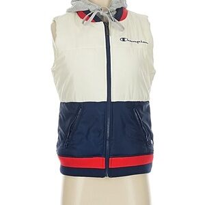 Champion Cream and Navy Vest with Red Accents
